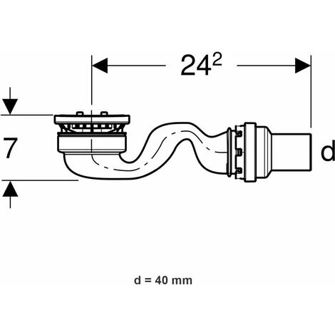 Geberit Sestra - Sistema Di Scarico Per Piatti Doccia, Altezza Tenuta Acqua 30 Mm 550.019.00.1 4 Geberit Sestra - Sistema Di Scarico Per Piatti Doccia, Altezza Tenuta Acqua 30 Mm 550.019.00.1 - immagine 2