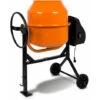 EBERTH Betoniera Cemento, Impastatrice Cemento, Betoniera 140 Litri, Tamburo E Pignone Acciaio, Betoniera Elettrica 230V, Motore 550W, 2 Ruote Trasporto, Impastatrice Per Cemento, Volantino Riparabile -ProSald Italia 4104704 1