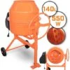 Nova Betoniera Elettrica 2 Ruote Telaio In Acciaio Impastatrice Cemento Malta 140 L -ProSald Italia 42441289 1