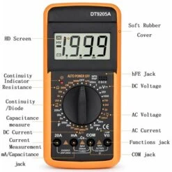 Tester Multimetro Digitale Misuratore Con Puntali Misuratore Corrente DT9205A -ProSald Italia 4271972 3