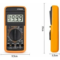 Tester Multimetro Digitale Misuratore Con Puntali Misuratore Corrente DT9205A -ProSald Italia 4271972 5