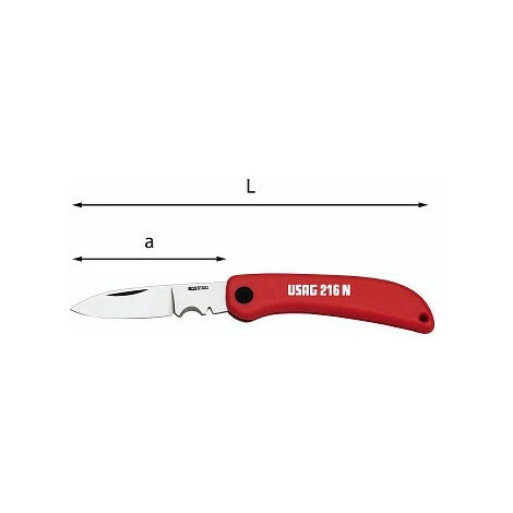 USAG U02160001 - 216 N - COLTELLO PER ELETTRICISTI 3 USAG U02160001 - 216 N - COLTELLO PER ELETTRICISTI