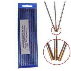Elettrodi TIG Tungsteno Per Leghe Colore ORO Giallo Confezione 10 Pz Ø 1,6 Mm