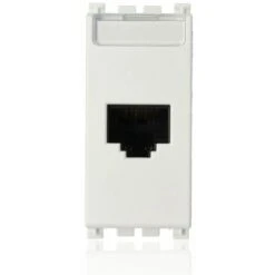VIMAR 19339.11.B - Presa RJ45 Netsafe Cat5e UTP Bianco (Arkè)
