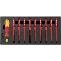 MSW Set Di Cacciaviti Isolati Per Elettricista Professionali Taglio/Croce 12 Pezzi -ProSald Italia 45685877 3