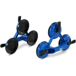 MSW Set Di Due Ventose Per Vetri Professionali Con Meccanismo A Leva 160 Kg 118 Mm