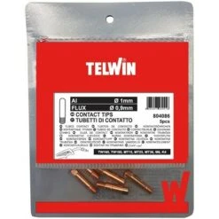 Kit 5 Tubetti Di Contatto, Al, Flux 1-09 Telwin 804086 X Torce Tw160 Tw180 Mt15
