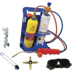 Kit Cannello Portatile Saldatura Bombole Gas Ossigeno Autogena Brasatura