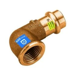 GOMITO 90° IN BRONZO A PRESSARE F X FIL F ACQUA/GAS Diam. 15 X 1/2