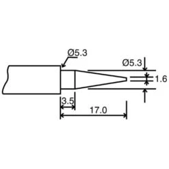 Velleman SOLDERING IRONS & ACCESORIES 420139 PUNTA, ROTONDO/SPITZ, 1.6 MM