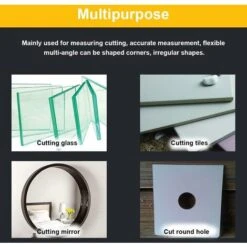 Tagliavetro Circolare Con Utensili Da Taglio A Ventosa, Diametro Del Cerchio Diamantato 400 Mm Per Hobbisti Tagliavetro Professionali -ProSald Italia 52006602 3