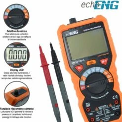 Multimetro Digitale 6000Counts 600V CAT IV E 1000V CAT III - EchoENG SM 53 DM19 -ProSald Italia 53336588 4