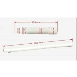 Tubo Flessibile Di Scarico Per Piatto Doccia Aica Lungo 30-98 Cm