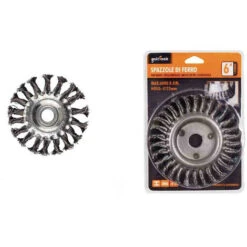 Disco Con Fili In Ferro Intrecciati 150 Mm Spazzola Metallica Per Smerigliatrice Flex Angolare -ProSald Italia 55566758 2
