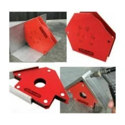 POSIZIONATORE MAGNETICO Da 3 SQUADRA DI MONTAGGIO A 45 E 90° PER SALDATURA 11kG -ProSald Italia 55866142 3