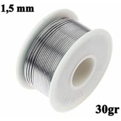 ROCCHETTO ROTOLO DI STAGNO PER SALDATURA DA 1,5 Mm - 30 GRAMMI
