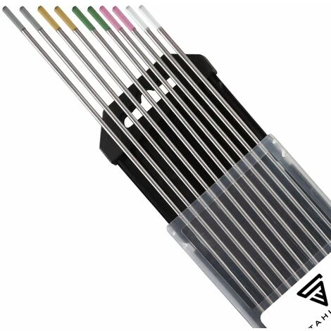 Elettrodi Di Tungsteno STAHLWERK / Elettrodi Per Saldatura Oro, Grigio, Rosa, Bianco, Verde 2,4 Mm 2 Ciascuno In Un Pratico Set Da 10 3 Elettrodi Di Tungsteno STAHLWERK / Elettrodi Per Saldatura Oro, Grigio, Rosa, Bianco, Verde 2,4 Mm 2 Ciascuno In Un Pratico Set Da 10