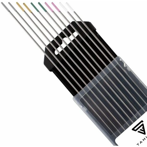 Elettrodi Di Tungsteno STAHLWERK / Elettrodi Per Saldatura Oro, Grigio, Rosa, Bianco, Verde 1,6 Mm 2 Ciascuno In Un Pratico Set Da 10 3 Elettrodi Di Tungsteno STAHLWERK / Elettrodi Per Saldatura Oro, Grigio, Rosa, Bianco, Verde 1,6 Mm 2 Ciascuno In Un Pratico Set Da 10