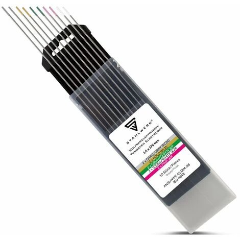 Elettrodi Di Tungsteno STAHLWERK / Elettrodi Per Saldatura Oro, Grigio, Rosa, Bianco, Verde 1,6 Mm 2 Ciascuno In Un Pratico Set Da 10 4 Elettrodi Di Tungsteno STAHLWERK / Elettrodi Per Saldatura Oro, Grigio, Rosa, Bianco, Verde 1,6 Mm 2 Ciascuno In Un Pratico Set Da 10 - immagine 2