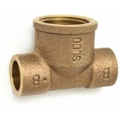 TEE BRONZO F. A SALDARE 1/2 X 18