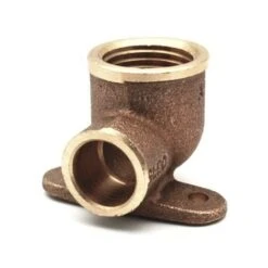 GOMITO BRONZO F. CON 2 FLANGE A SALDARE 1/2 X 12 FRABO