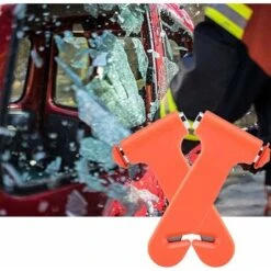 Martelli Di Salvataggio Per Auto In 4 Pezzi, Martelli Di Salvataggio Con Interruttore Per Finestra E Tagliacintura, Interruttore Di Emergenza Per Finestra Di Fuga Per Auto, Utensile Da Taglio Per Cint -ProSald Italia 63851363 5