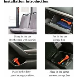 Nuovo Strumento Di Fuga Di Emergenza Leggero Da 2 Pezzi Con Martello Di Salvataggio E Taglierina Per Cintura Di Sicurezza Strumento Di Pronto Soccorso Per La Sopravvivenza -ProSald Italia 63854838 5