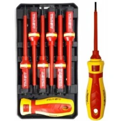 SET CACCIAVITI GIRAVITI PER ELETTRICISTA CACCIAVITE ISOLATI ISOLATO 6PZ 07283