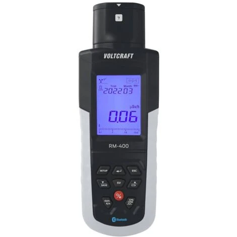 VOLTCRAFT RM-400 Contatore Geiger Radiazione: Alpha, Beta, Gamma, Röntgen Avvertimento Acustico, Incl. Software Analisi 4 VOLTCRAFT RM-400 Contatore Geiger Radiazione: Alpha, Beta, Gamma, Röntgen Avvertimento Acustico, Incl. Software Analisi - immagine 2