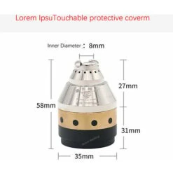 Kueatily P80A Copertura Protettiva Per Torcia Da Taglio Plasma, Copertura Protettiva Contattabile, Derivazione Bocca In Porcellana Bianca, Protezione Metallica Per Torcia Da Taglio -ProSald Italia 67452720 4