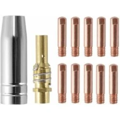 20 Pezzi Punte Di Contatto Per Ugelli Di Saldatura Set Di Parti Di Saldatura Accessorio Consumabile MB15ak Saldatore