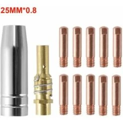 20 Pezzi Punte Di Contatto Per Ugelli Di Saldatura Set Di Parti Di Saldatura Accessorio Consumabile MB15ak Saldatore -ProSald Italia 67912001 3