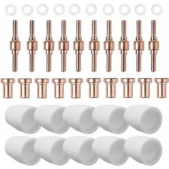 40 PZ PT31 Torcia Taglierina Al Plasma Materiali Di Consumo Per PT-31 LG-40 Torcia CUT-40 Cut50 Taglio Al Plasma Torcia Pistola Di Taglio Al Plasma Punta Ugello Elettrodo Al Plasma -ProSald Italia 69716187 5