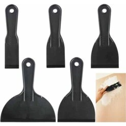 5 Pezzi Spatola, Strumento Raschietto Flessibile, Strumento Raschietto Per Vernice Plastica Spatola Da Parete Per Decalcomanie, Carta Da Parati, Cottura E Auto (1,5/2/3/4/6 Pollici)
