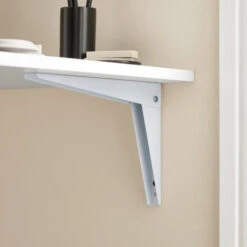 SoBuy FWT21-W,Tavolo Da Muro Pieghevole,due Supporti In Ferro ,6040 Cm, Bianco, -ProSald Italia 7330547 4