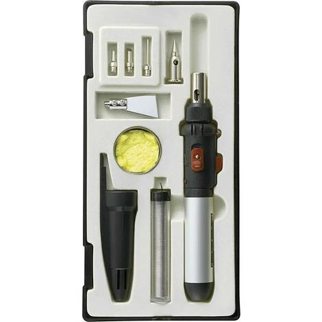 TOOLCRAFT PT-509 Kit Saldatore A Gas 1300°C 50 Min 3 TOOLCRAFT PT-509 Kit Saldatore A Gas 1300°C 50 Min