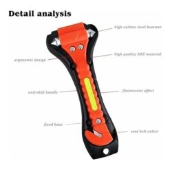 Nuovo Strumento Di Fuga Di Emergenza Leggero Da 2 Pezzi Con Martello Di Salvataggio E Taglierina Per Cintura Di Sicurezza Strumento Di Pronto Soccorso Per La Sopravvivenza -ProSald Italia 74762978 2