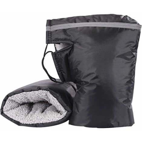 MINKUROW Guanti Manubrio Con Fodera In Peluche Caldo Autunno Inverno Guanti Moto Impermeabili Antiscivolo Con Maniche Rifrangenti Manubrio Bici Antivento Antifreddo Ampia Apertura 3 MINKUROW Guanti Manubrio Con Fodera In Peluche Caldo Autunno Inverno Guanti Moto Impermeabili Antiscivolo Con Maniche Rifrangenti Manubrio Bici Antivento Antifreddo Ampia Apertura