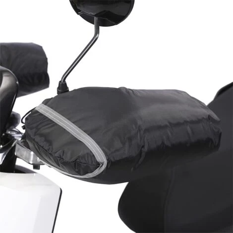 MINKUROW Guanti Manubrio Con Fodera In Peluche Caldo Autunno Inverno Guanti Moto Impermeabili Antiscivolo Con Maniche Rifrangenti Manubrio Bici Antivento Antifreddo Ampia Apertura 4 MINKUROW Guanti Manubrio Con Fodera In Peluche Caldo Autunno Inverno Guanti Moto Impermeabili Antiscivolo Con Maniche Rifrangenti Manubrio Bici Antivento Antifreddo Ampia Apertura - immagine 2