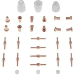 Set Ricambio Tagliatrice Al Plasma Cut Con Elettrodi Ugelli E Anelli In Ceramica