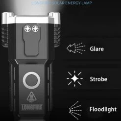 Martello Multifunzionale Per La Rottura Del Finestrino Dell'auto Martello Di Sicurezza Per Il Salvataggio Torcia A Luce Forte Strumento Per La Fuga Di Emergenza COB Per Auto -ProSald Italia 76983057 5