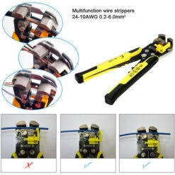 PARON Strumenti Di Crimpatura Per Pannelli Solari Professionali 2.5-6mm² 14-10AWG Kit Di Taglio Per Connettori Per Cavi Solari Con Pinza Spelafili Compatibile Con MC4 -ProSald Italia 77494709 2