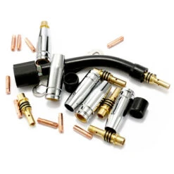 24 Pz/set 15AK Torcia Elettrodo Di Consumo Scudo Tazza Di Collegamento Asta Punte Goose Neck Bend Per Saldatura MIG Macchina -ProSald Italia 78537338 3