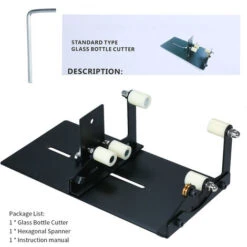 Tagliabottiglie In Vetro Utensile Da Taglio Versione Di Aggiornamento Quadrato E Rotondo Vino Birra Sculture In Vetro Taglierina Per Macchina Per Il Taglio Del Vetro Fai-da-te Portabottiglie In Metall -ProSald Italia 78537677 3