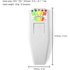 K2 Campo Elettromagnetico EMF Misuratore Di Gauss Rilevatore Di Radiazioni Monitor Di Campo Magnetico EMF Portatile Misuratore Di Gauss A 5 LED (nero) -ProSald Italia 80421143 4