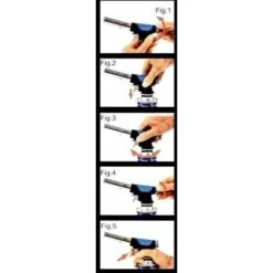 SALDATORE BRUCIATORE SVERNICIATORE CANNELLO A GAS ACC.PIEZO CON CARTUCCIA 227 Gr -ProSald Italia 80693697 5