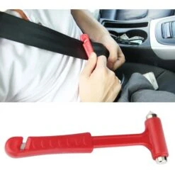 Martello Di Sicurezza Per Auto Rompivetro Per Finestre Utensile Da Taglio Per Cintura Sicurezza Per Auto Evacuazione Di Emergenza Martello Rompivetro 1 Pz -ProSald Italia 80878309 3