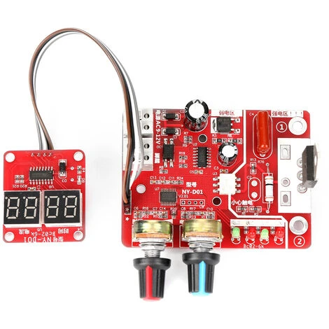 Saldatrice A Punti Pannello Di Controllo Fai-da-te Funzione Di Controllo Del Tempo E Della Corrente Con Display Digitale (100A) 4 Saldatrice A Punti Pannello Di Controllo Fai-da-te Funzione Di Controllo Del Tempo E Della Corrente Con Display Digitale (100A) - immagine 2