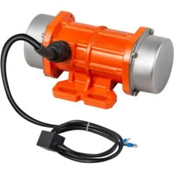 VEVOR Vibratore Per Calcestruzzo, Motore A Vibrazione, 220V 50Hz 100W, Motore Monofase, 3000Rpm, Motore Vibrante, Motore Elettrico A Vibrazione Per Calcestruzzo, Forza Di Eccitazione Regolabile