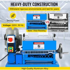 VEVOR Macchina Spellafili Elettrica Potenza 370 W Velocita Di Taglio 27 M/min Spelacavi Portatile Per Il Riciclaggio Del Rame In Lega Di Alluminio Per Rimuovere L'Isolamento In Plastica E Gomma. -ProSald Italia 82818470 4